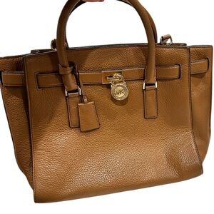 MICHAEL Michael Kors Brown Leather Hamilton Travel Tote